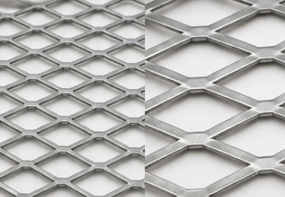 Expanded metal diamond pattern sheet